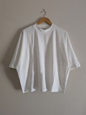 COS Men's Oversized Crew Neck Tee in White